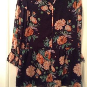 Dress tunic chiffon flowery CYNTHIA STEFFE