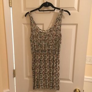Crochet back dress with pockets