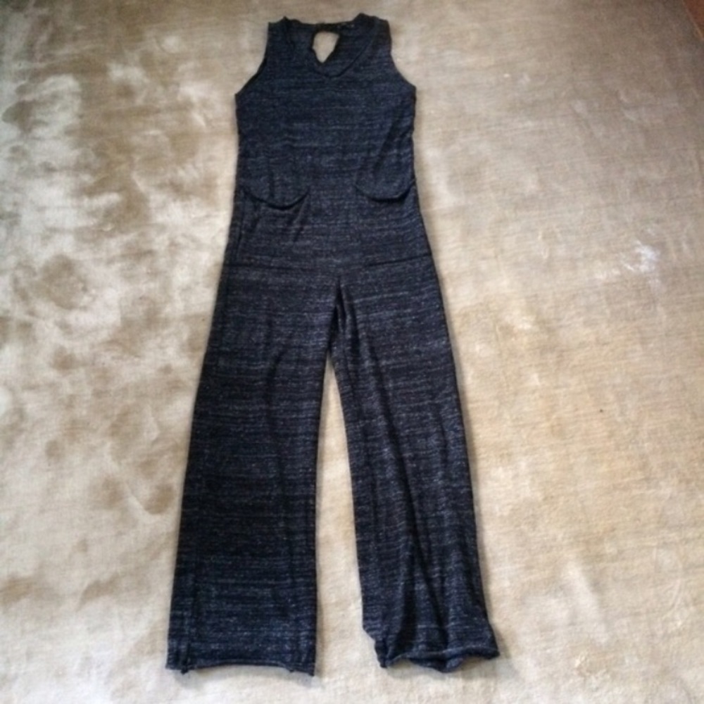Zara Heather Grey Knit Jumpsuit