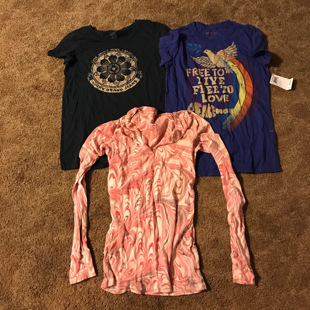 Bundle of lucky brand shirts. All size Large NWOT