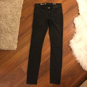 Madewell black jean leggings. Size 27.