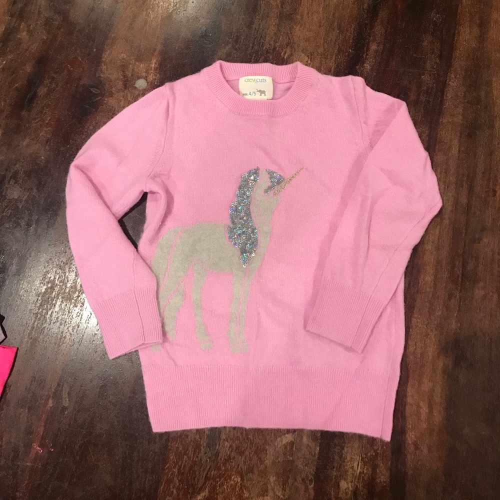 J Crew unicorn sweater