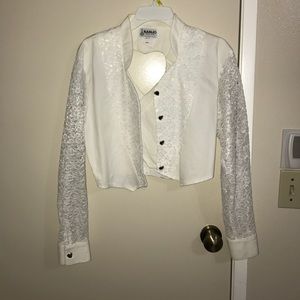 Lease longsleeve white jacket