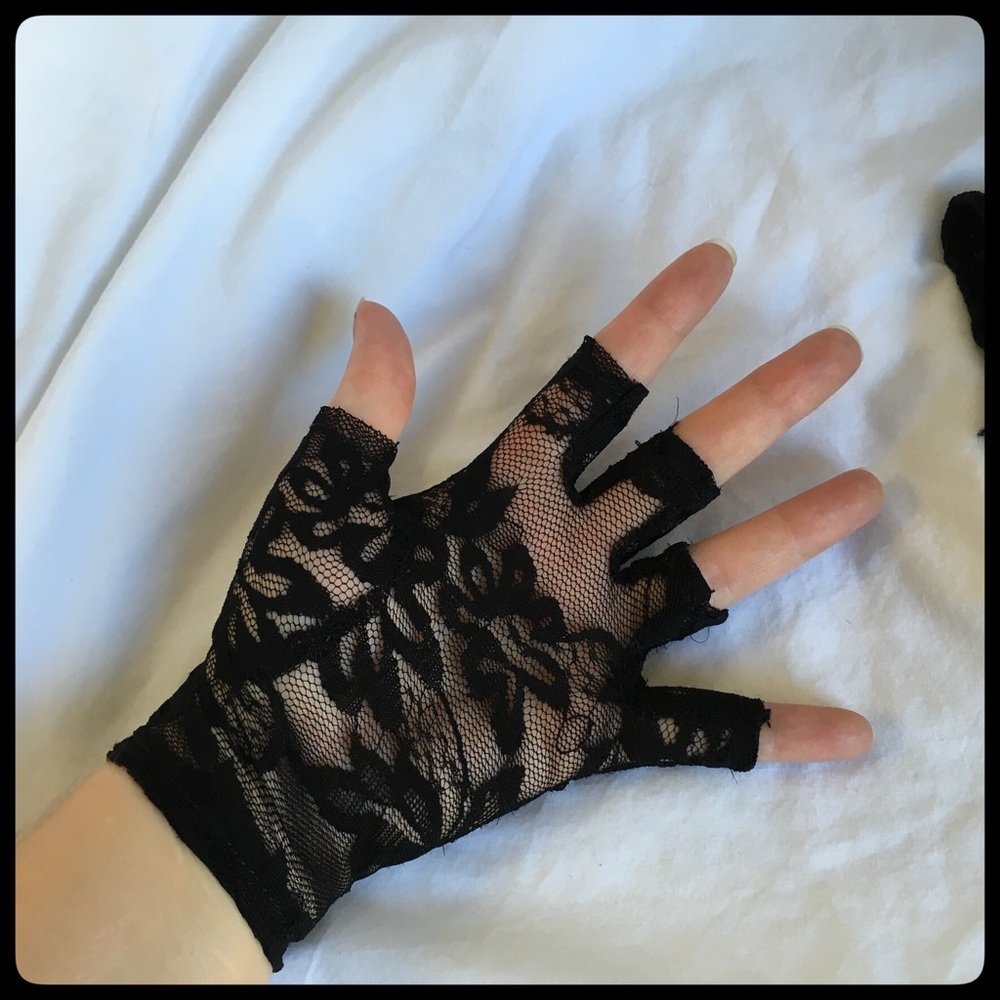 Lace Moto Gloves
