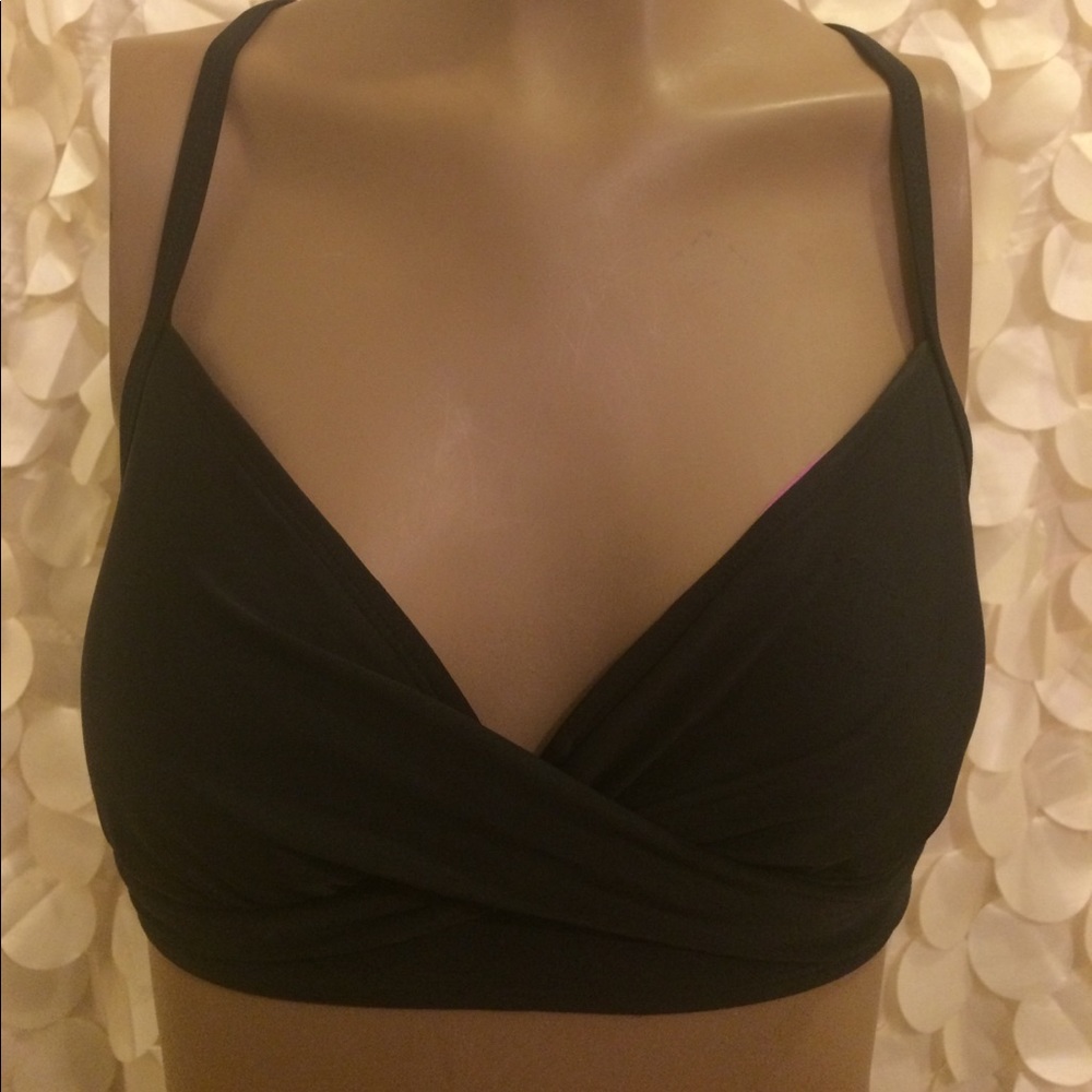 Athleta swim top black size 36B/34C