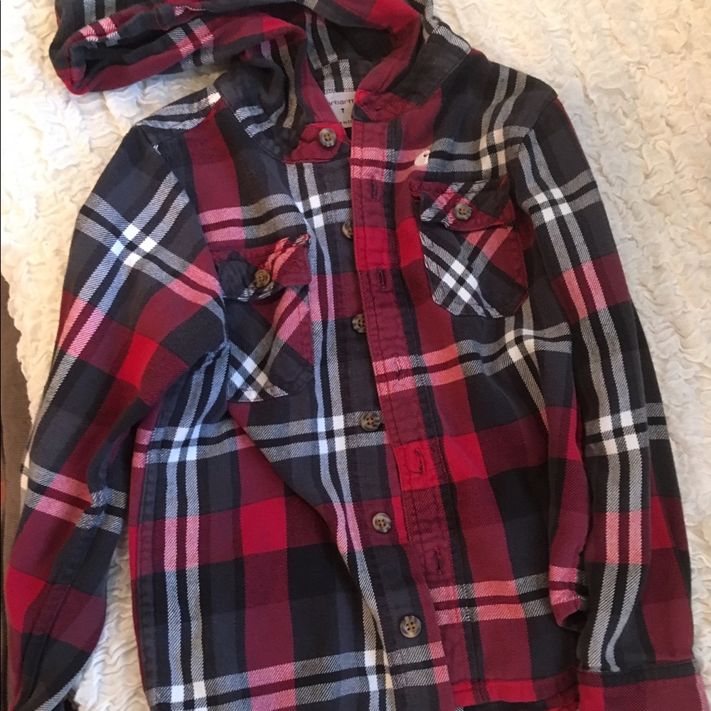 Boys CARHARTT flannel. Perfect condition. Rare!