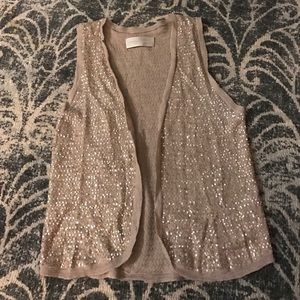Zadig & Voltaire Deluxe Gold Sequin Vest