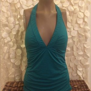Athleta swim top green size M