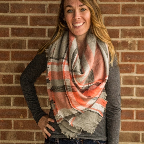 Kyoot Klothing Accessories - Plaid Blanket Scarf
