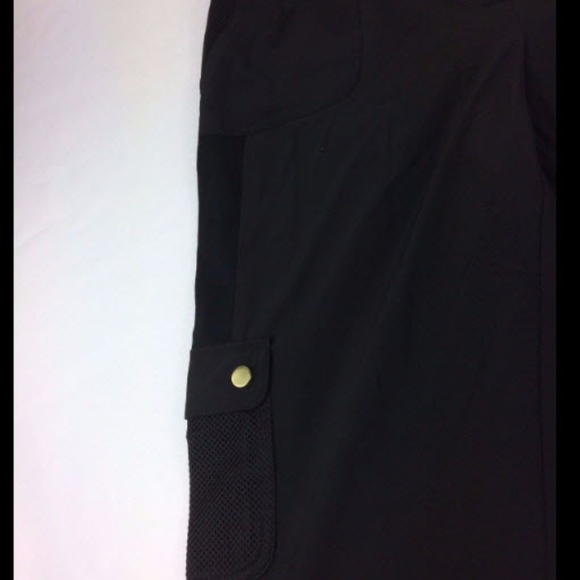 NEW Chicos Zenergy Women Sz 1 Active Casual Black - Picture 4 of 5