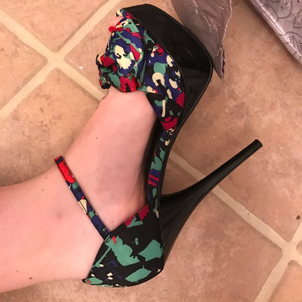 Multi colored high heels - Picture 2 of 6