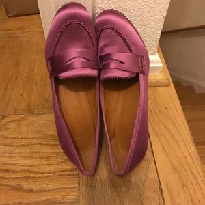 J Crew Collection Pink high-heeled loafers
