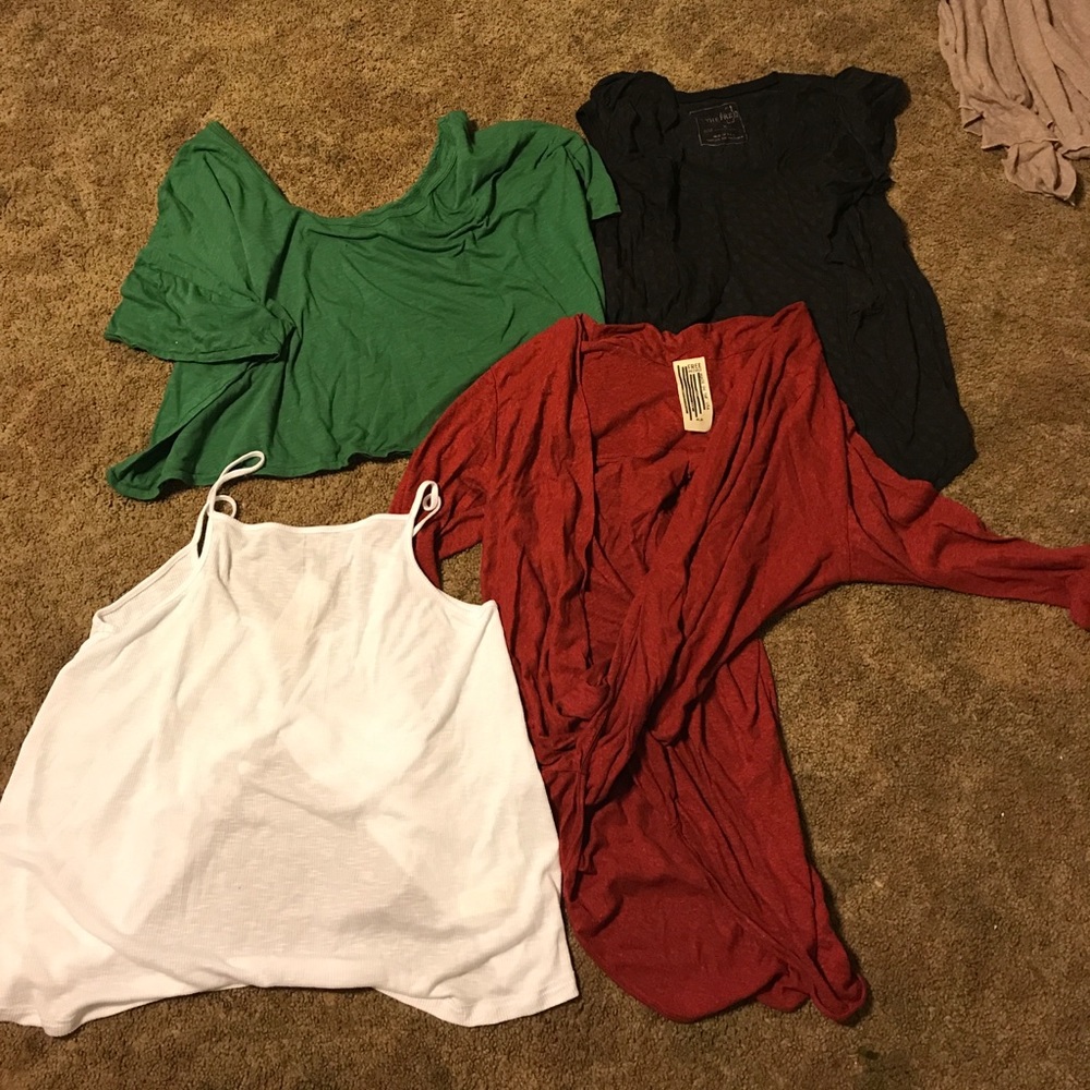 Bundle of Free People shirts. Medium