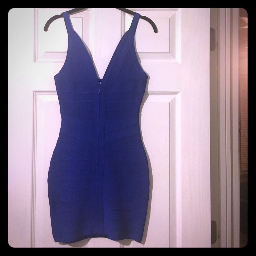 Royal Blue Bandage Dress