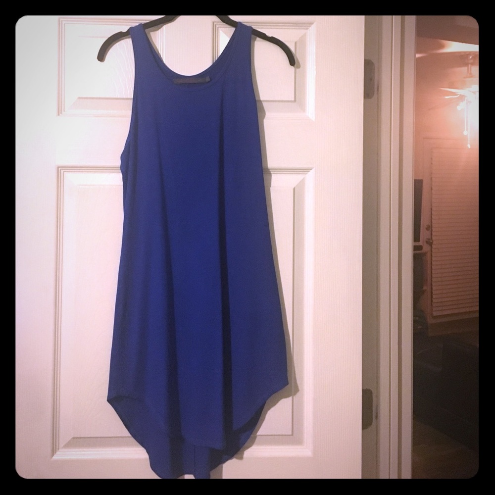 Royal Blue Cotton Mini Dress from Revolve