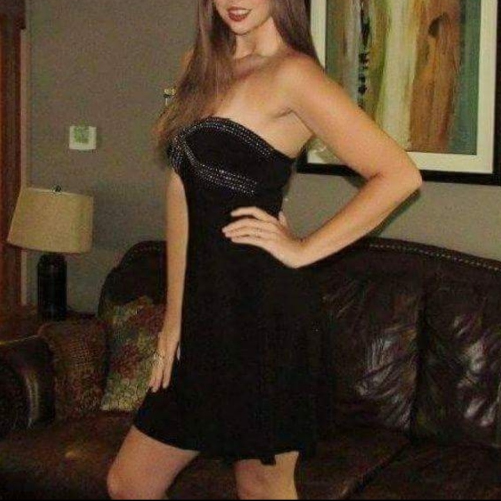 Sexy studded cocktail dress