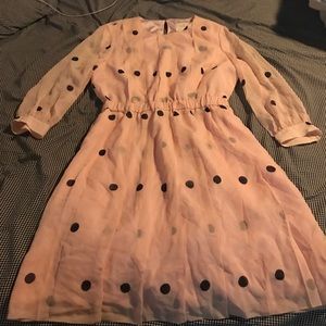 Kate Spade pink polka dot dress sz 6