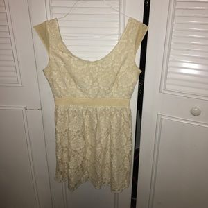 Cream White AE dress with Lace