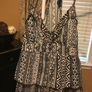 AE Aztec print layered tank. XL. Never worn