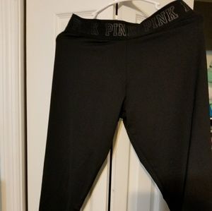 PINK cropped legings