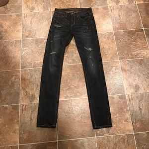 American eagle distressed skinny jeans. 30X36