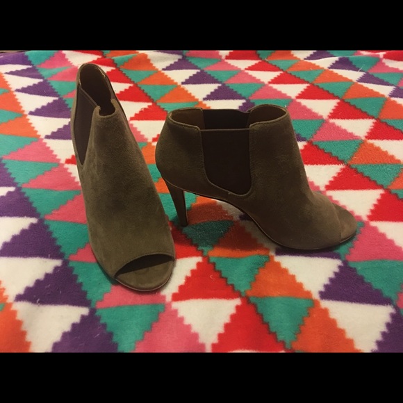 Coach Suede Peep-Toe Bootie - Picture 3 of 3