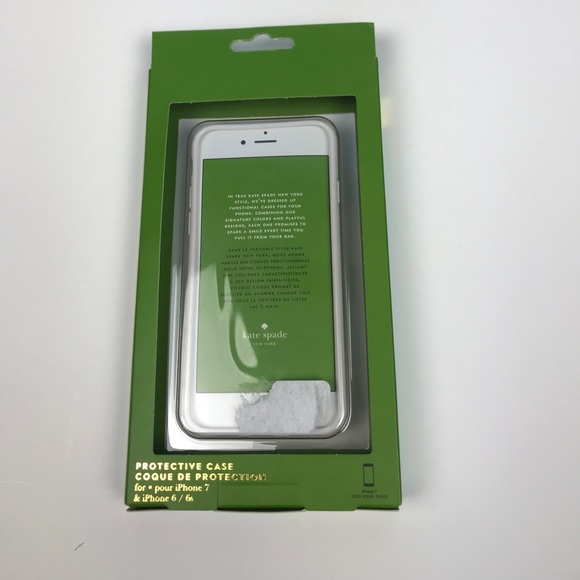 MUST GO NWT Kate Spade Gold Phone 7, 6, 6s Case - Picture 2 of 4