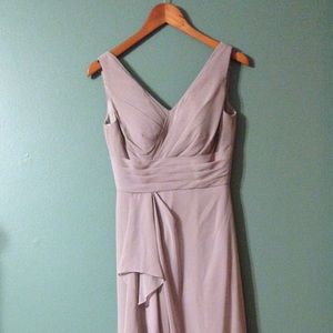 Chiffon, Taupe Maxi Dress