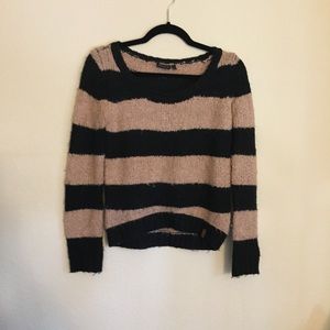 Camel striped sweater