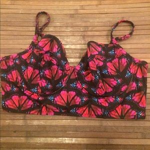 Torrid swim top multi color size 3
