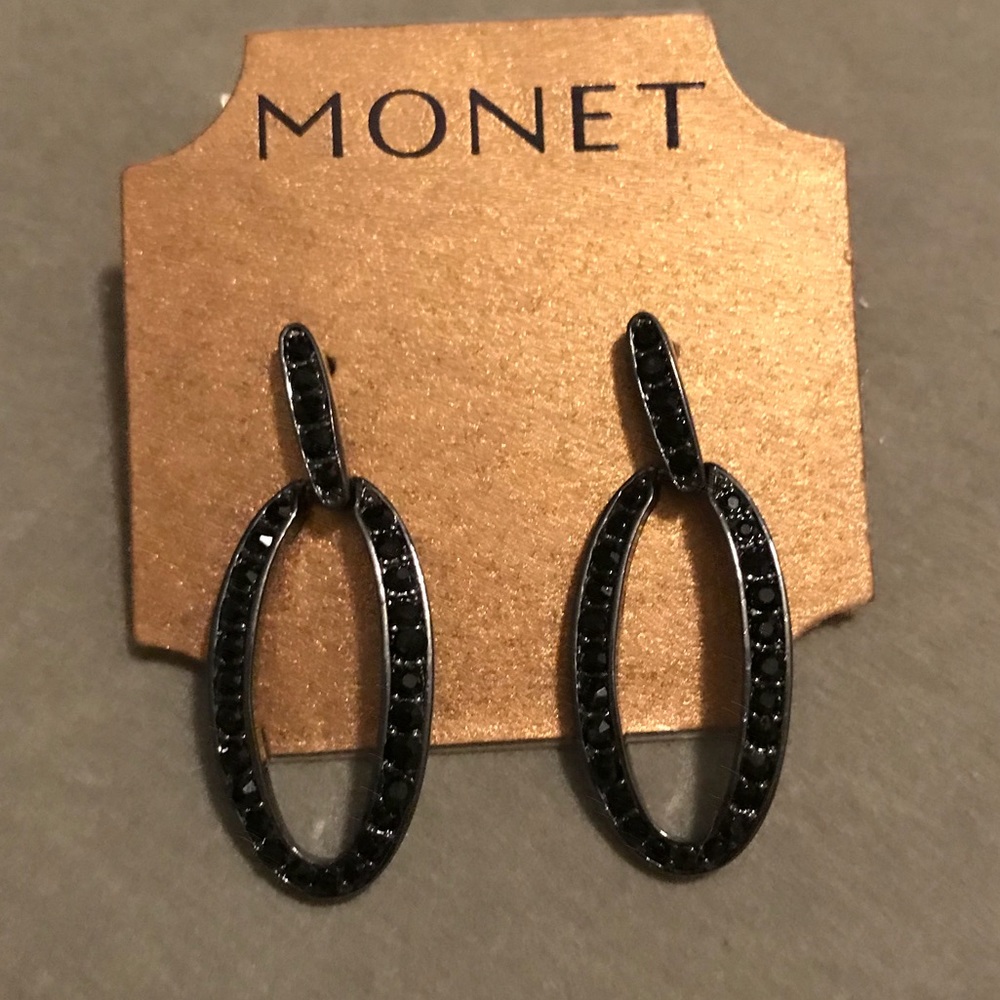 Black Gemstone Earrings