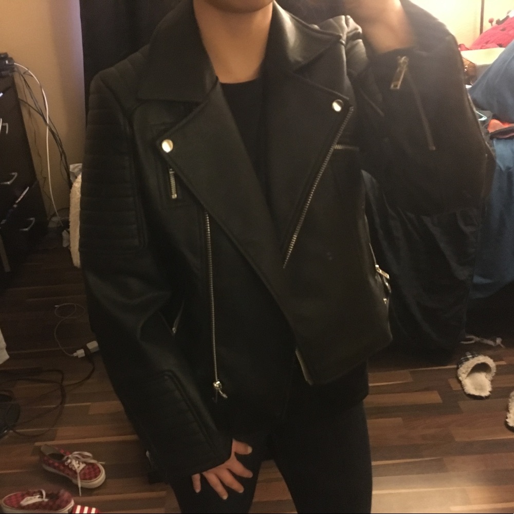 NWT Missguided faux leather biker jacket - Picture 4 of 4