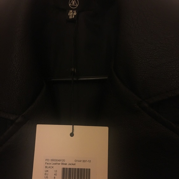 NWT Missguided faux leather biker jacket - Picture 3 of 4