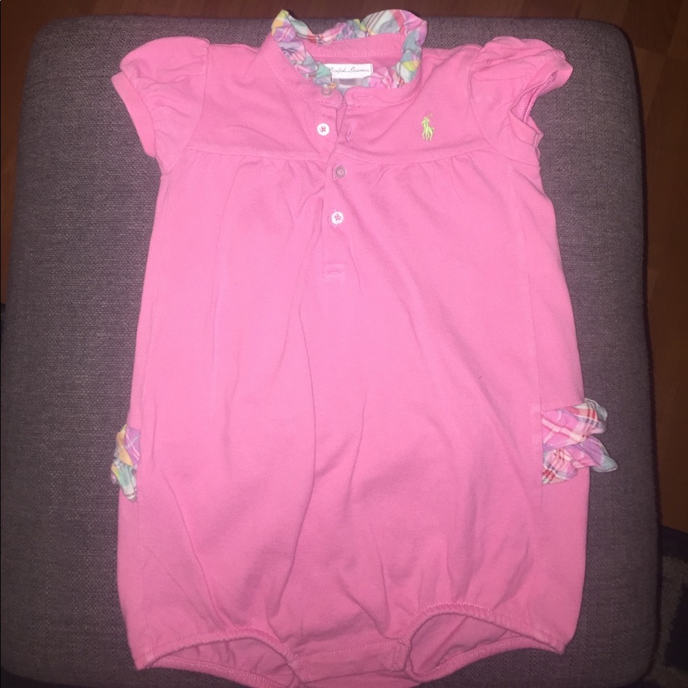 Ralph Lauren Romper w/ruffles on back
