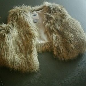 Faux fur vest