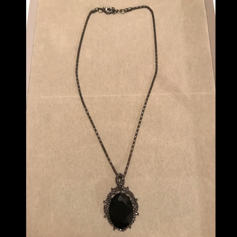 Black Gemstone Necklace