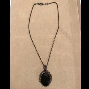 Black Gemstone Necklace
