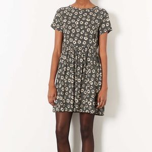 Topshop Black Polka Dot Sunflower Dress