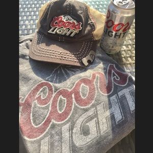 Coors Light Shirt and Hat Bundle