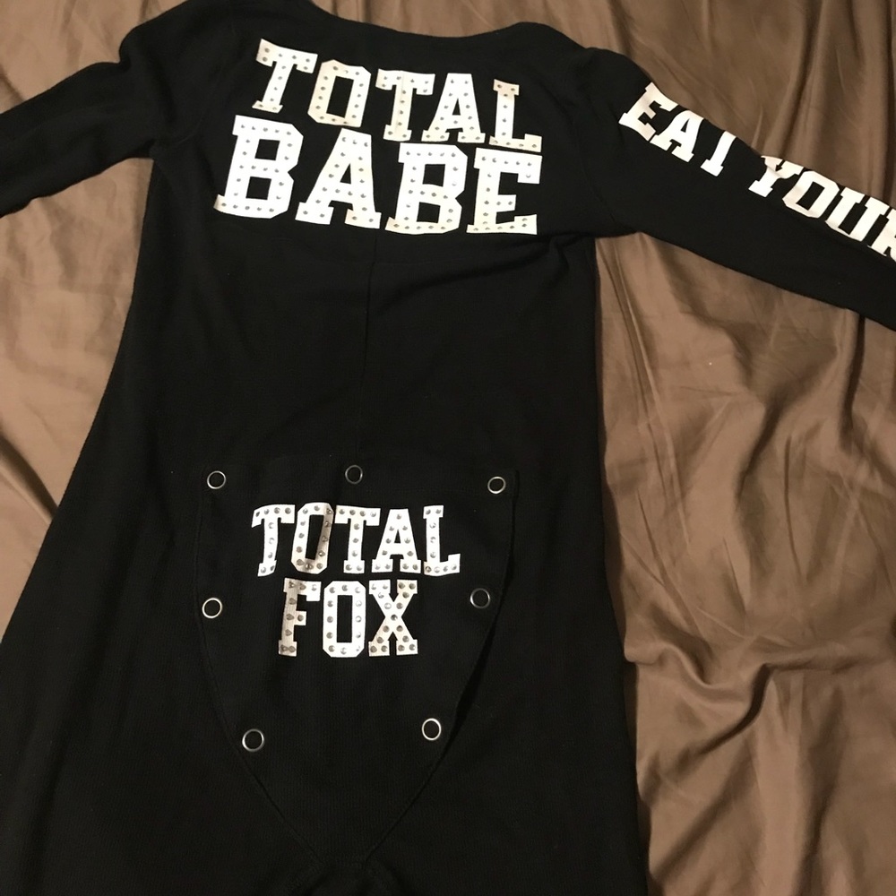 VS Pink one piece pajamas