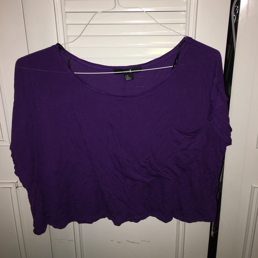Purple Forever 21 crop
