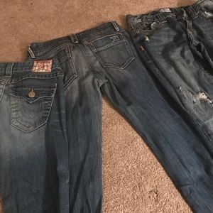 True religions jeans! Joe jeans! Aero jeans
