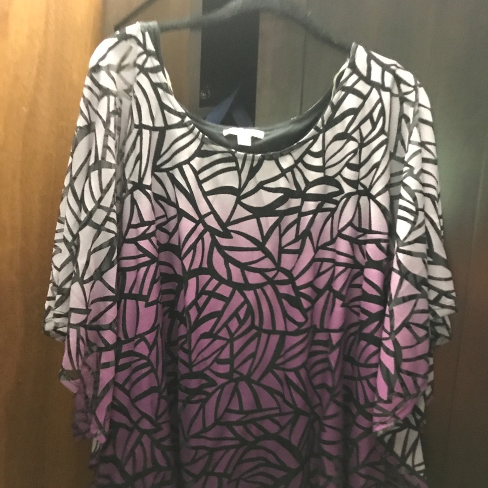3x Purple Dress barn brand Roz & Ali top