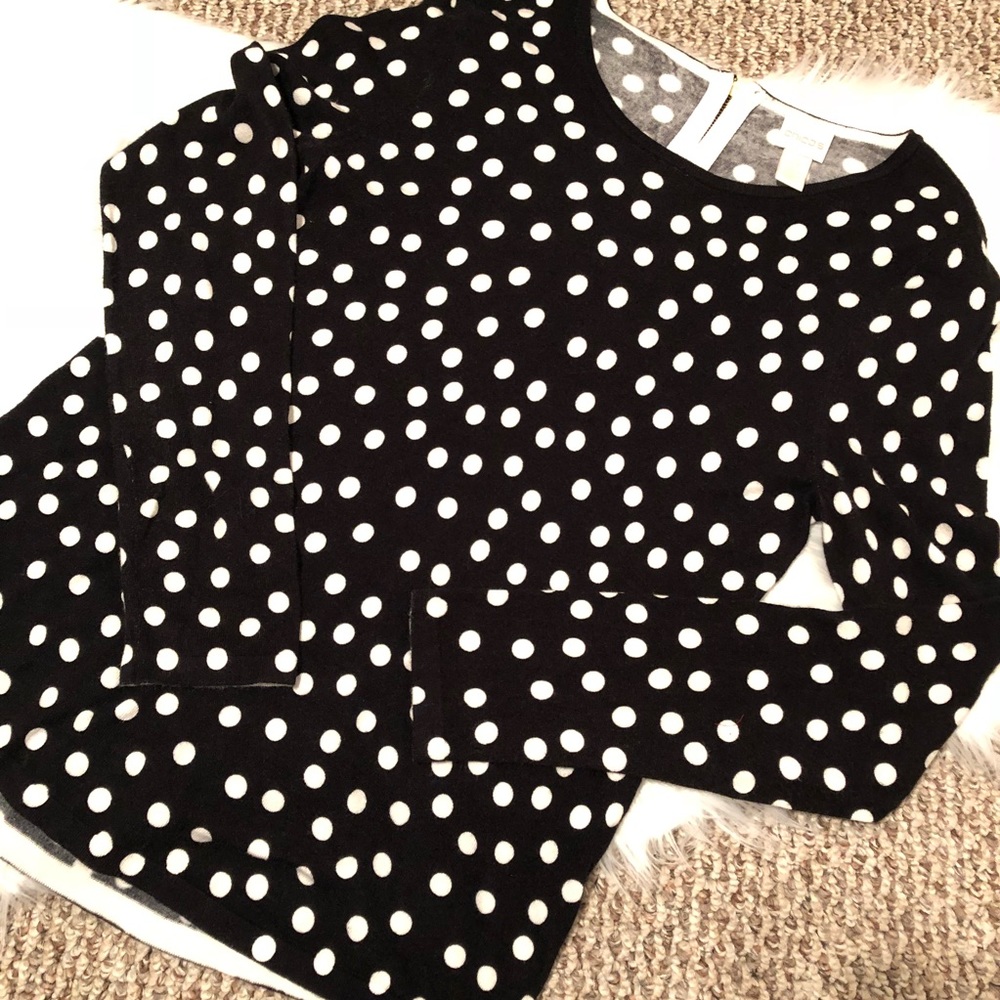 Chico’s size 0 polka dot sweater