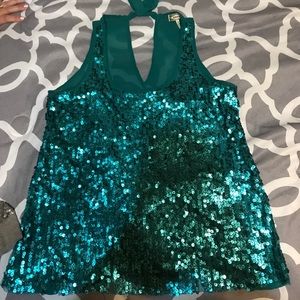 Sequin tank top undershirt
