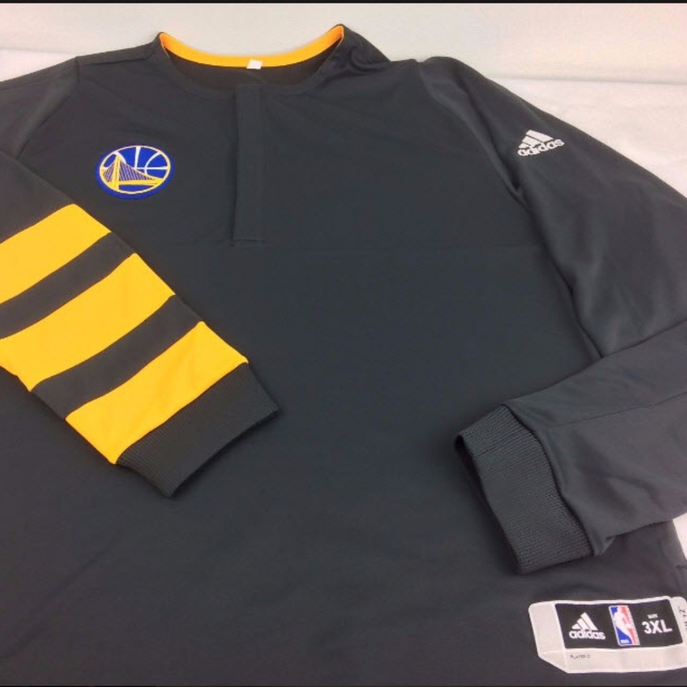 NWT AUTHENTIC NBA Adidas Golden State Warm Up 3XL