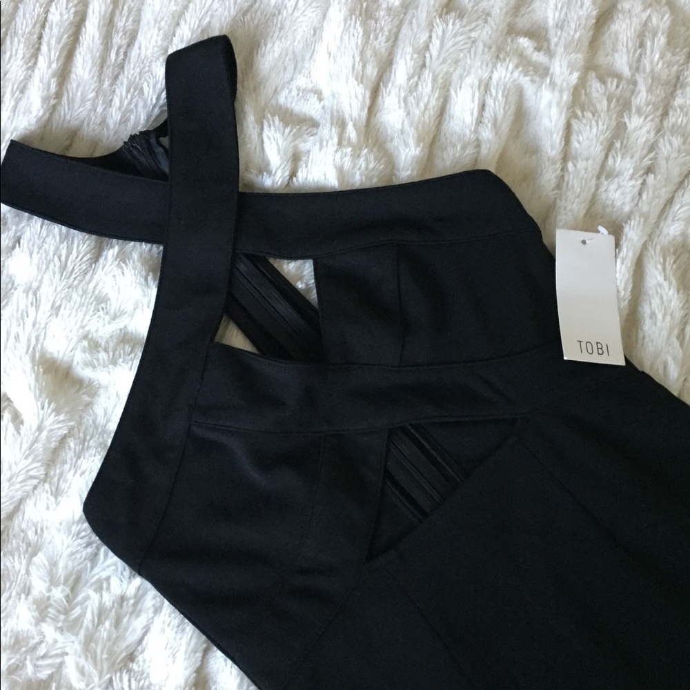 Tobi - black mini dress