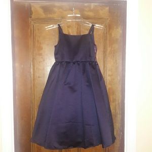Purple flower girl dress