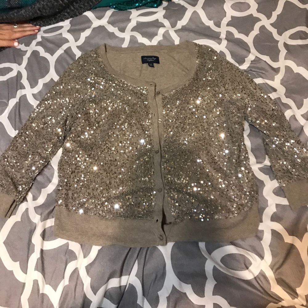 Sequin cardigan