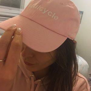 Pink soul cycle baseball cap. Not brandy Melville